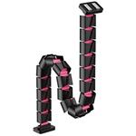 Powerton Ergo Ganso Pro, organizér káblov, čierno-ružový