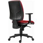 Powerton Ergo Hana, kancelárske ergonomické kreslo, červené