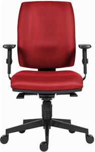 Powerton Ergo Hana, kancelárske ergonomické kreslo, červené
