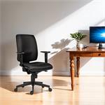 Powerton Ergo Hana, kancelárske ergonomické kreslo, čierne