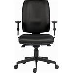 Powerton Ergo Hana, kancelárske ergonomické kreslo, čierne