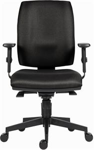 Powerton Ergo Hana, kancelárske ergonomické kreslo, čierne