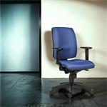 Powerton Ergo Hana, kancelárske ergonomické kreslo, modré