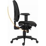 Powerton Ergo Hana, kancelárske ergonomické kreslo, sivé