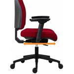 Powerton Ergo Jana, kancelárske ergonomické kreslo, červené