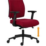Powerton Ergo Jana, kancelárske ergonomické kreslo, červené