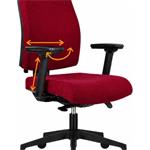Powerton Ergo Jana, kancelárske ergonomické kreslo, červené