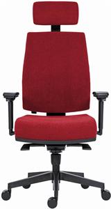 Powerton Ergo Jana, kancelárske ergonomické kreslo, červené
