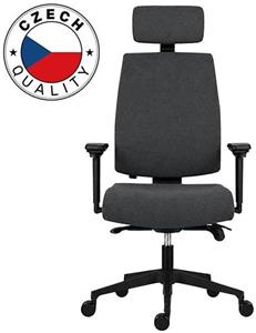 Powerton Ergo Jana, kancelárske ergonomické kreslo, sivé
