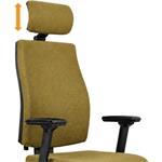 Powerton Ergo Jana, kancelárske ergonomické kreslo, žlté