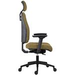 Powerton Ergo Jana, kancelárske ergonomické kreslo, žlté