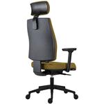 Powerton Ergo Jana, kancelárske ergonomické kreslo, žlté