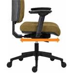 Powerton Ergo Jana, kancelárske ergonomické kreslo, žlté