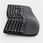 Powerton Ergo Lana, ergonomická klávesnica káblová, USB, US, čierna