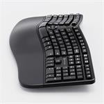 Powerton Ergo Lana, ergonomická klávesnica káblová, USB, US, čierna