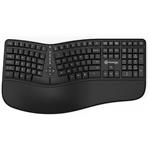 Powerton Ergo Lana, ergonomická klávesnica káblová, USB, US, čierna