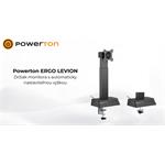 Powerton ERGO LEVION, 17"-32" držiak monitoru s automaticky nastaviteľnou výškou, čierny