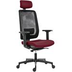 Powerton Ergo Lucie, kancelárske ergonomické kreslo, červené