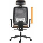 Powerton Ergo Lucie, kancelárske ergonomické kreslo, červené
