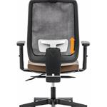 Powerton Ergo Lucie, kancelárske ergonomické kreslo, červené
