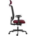 Powerton Ergo Lucie, kancelárske ergonomické kreslo, červené