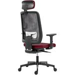 Powerton Ergo Lucie, kancelárske ergonomické kreslo, červené