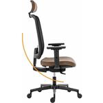 Powerton Ergo Lucie, kancelárske ergonomické kreslo, červené