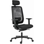 Powerton Ergo Lucie, kancelárske ergonomické kreslo, čierne
