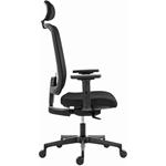 Powerton Ergo Lucie, kancelárske ergonomické kreslo, čierne