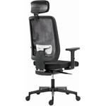 Powerton Ergo Lucie, kancelárske ergonomické kreslo, čierne