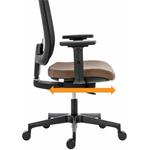 Powerton Ergo Lucie, kancelárske ergonomické kreslo, čierne