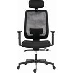 Powerton Ergo Lucie, kancelárske ergonomické kreslo, čierne