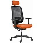 Powerton Ergo Lucie, kancelárske ergonomické kreslo, oranžové