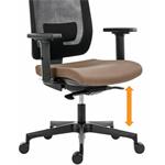 Powerton Ergo Lucie, kancelárske ergonomické kreslo, oranžové