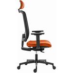 Powerton Ergo Lucie, kancelárske ergonomické kreslo, oranžové