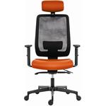Powerton Ergo Lucie, kancelárske ergonomické kreslo, oranžové