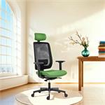 Powerton Ergo Lucie, kancelárske ergonomické kreslo, zelené