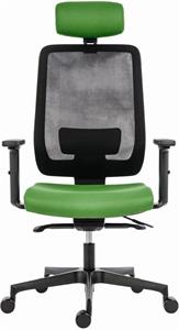 Powerton Ergo Lucie, kancelárske ergonomické kreslo, zelené