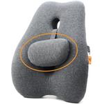 Powerton Ergo Lumba, ergonomická bedrová opierka, pamäťová pena, sivá
