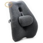 Powerton Ergo Lumba, ergonomická bedrová opierka, pamäťová pena, sivá