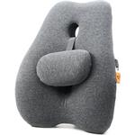 Powerton Ergo Lumba, ergonomická bedrová opierka, pamäťová pena, sivá
