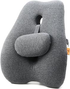 Powerton Ergo Lumba, ergonomická bedrová opierka, pamäťová pena, sivá