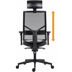 Powerton Ergo Marie, kancelárske ergonomické kreslo, čierne