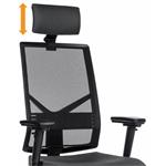 Powerton Ergo Marie, kancelárske ergonomické kreslo, čierne