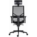 Powerton Ergo Marie, kancelárske ergonomické kreslo, čierne