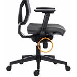 Powerton Ergo Marie, kancelárske ergonomické kreslo, čierne