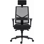 Powerton Ergo Marie, kancelárske ergonomické kreslo, čierne