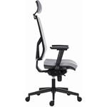 Powerton Ergo Marie, kancelárske ergonomické kreslo, svetlo-sivé