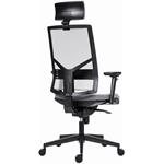 Powerton Ergo Marie, kancelárske ergonomické kreslo, svetlo-sivé