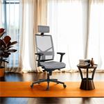 Powerton Ergo Marie, kancelárske ergonomické kreslo, svetlo-sivé